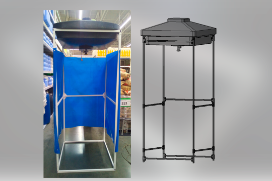 Душ дачный 100л с подогревом