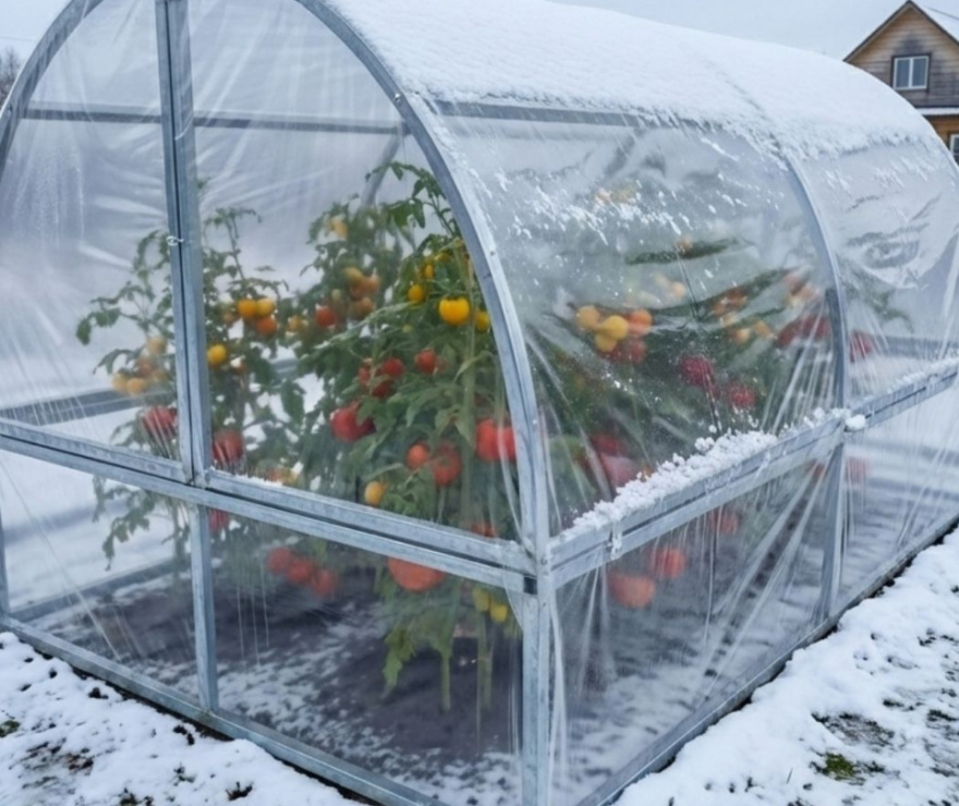 Парник Хлебница 2м в упаковке + обогреватель тепличный 200 Вт (розетка)