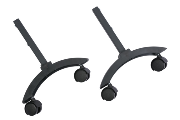 Комплект ножек Granit, Glassar черный с колесами