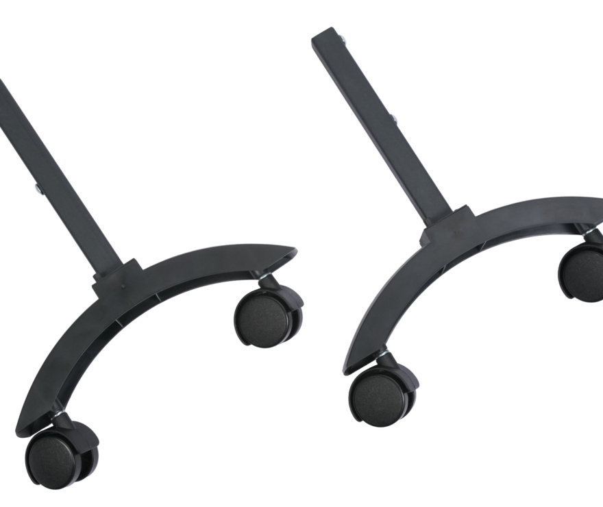 Комплект ножек Granit, Glassar черный с колесами