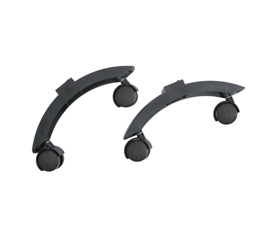 Комплект ножек Granit, Glassar черный с колесами